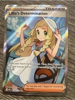 Lillie’s Determination 169/132 Mega Evolution Art Rare Holo Mint